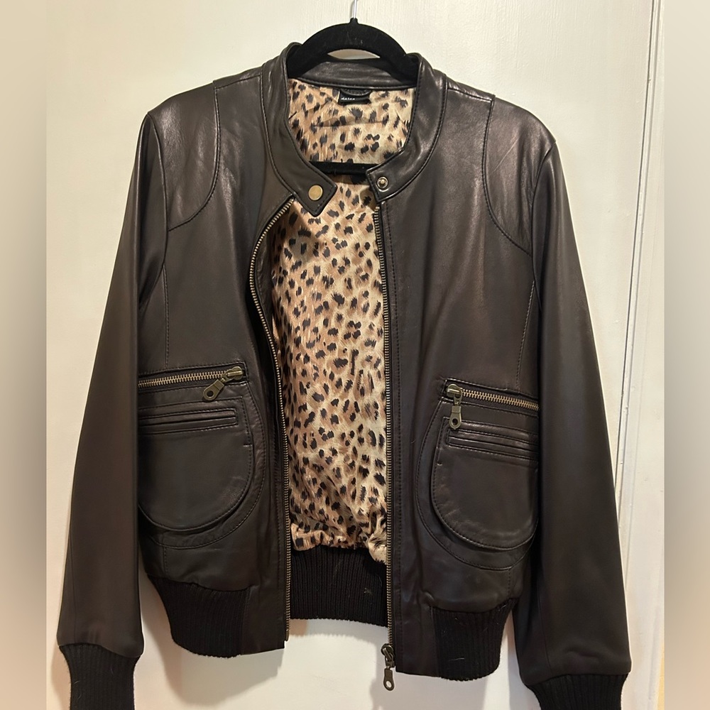 Dolce Vita Large Brown Leather Jacket